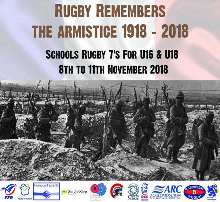 Rugby Remembers The Armistice 1918 - 2018, France